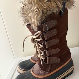 Sorel Brown Fur-Lined Winter Boots